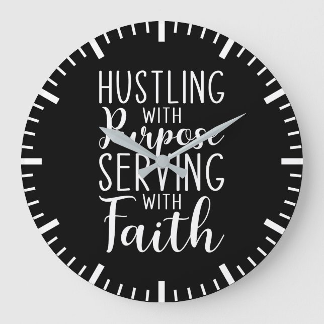 Hustling med syfte, med Faith Stor Klocka (Framsida)