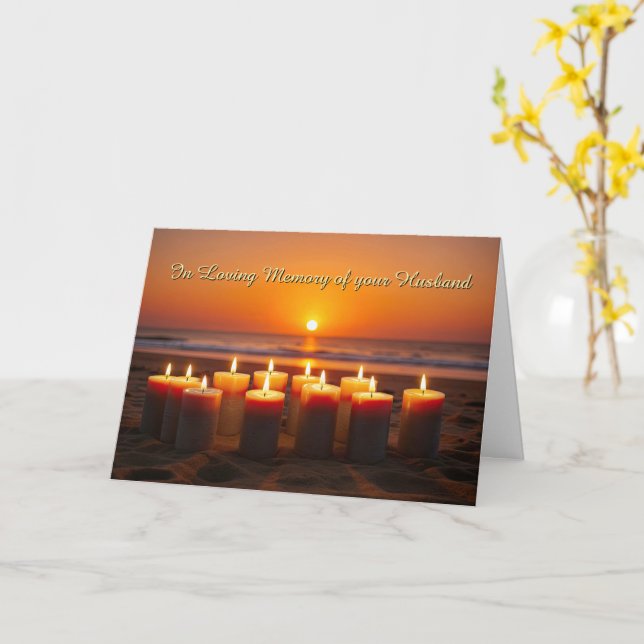 Hustru årsdag för bortgång Död Minneshögtid C Kort (Gul blomma)