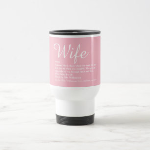 Hustru Definition Chic Script Girly Rosa Rolig Resemugg