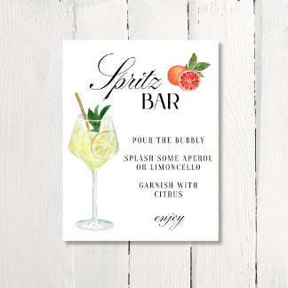Hustru Lotus-Spritz Bar skylt Limoncello