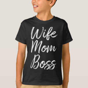 Hustru mamma chef fru rolig mamma söt Hustru mamma T Shirt