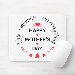 Hustru Mamma Vårt Allt Gutt Mors dag Söt Musmatta