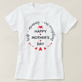 Hustru Mamma Vårt Allt Sött Mors Dag T Shirt