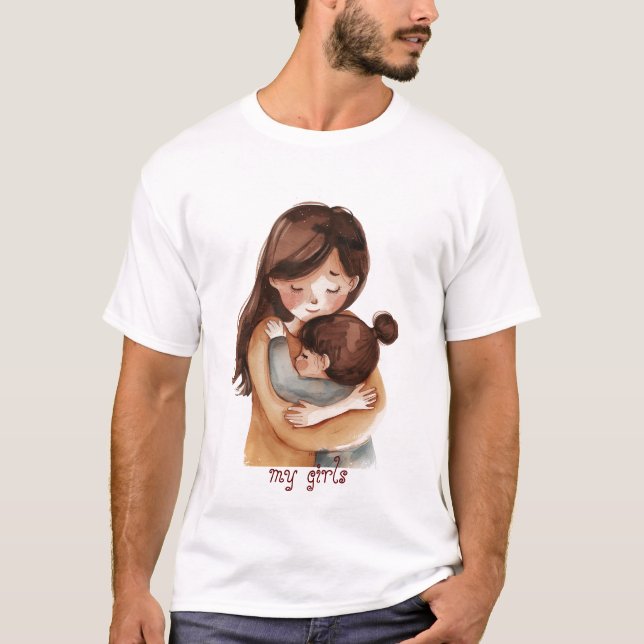 Hustru och dotter t shirt (Framsida)