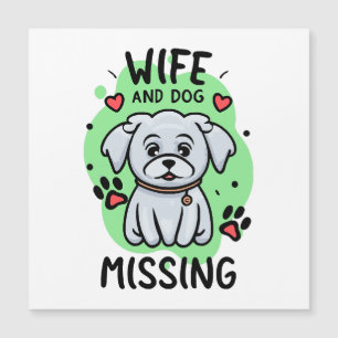 Hustru och hund saknas