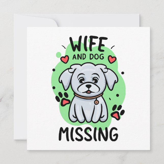 Hustru och hund saknas (Framsida)