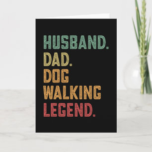 Hustru Pappa Hundpromenad Legend hund Kort