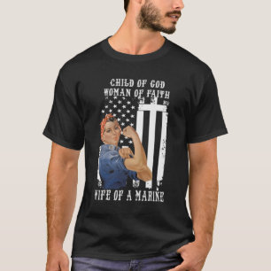 hustru till en marin t shirt