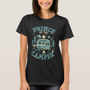 Husvagn Camping Retro Familj Prins Av Camparen T Shirt