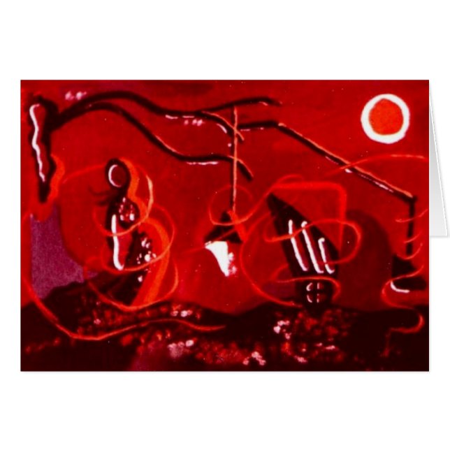 Husvagn Hälsningskort (Framsidan Horizontal)