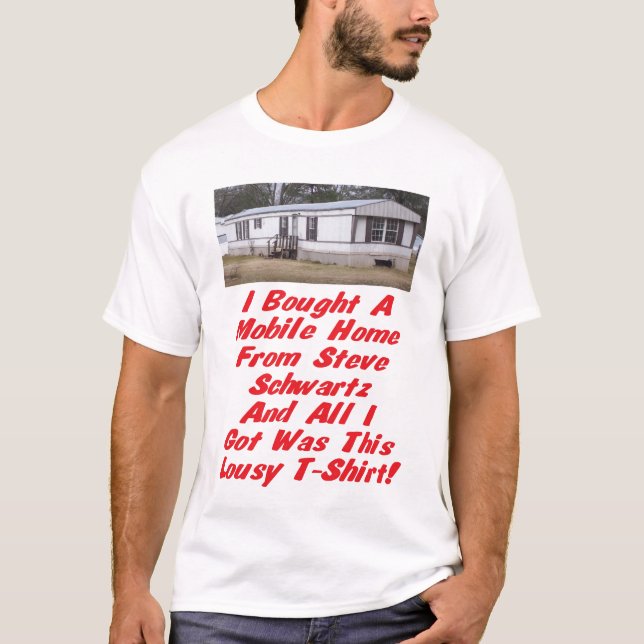 Husvagn som används som permanent hem tee (Framsida)