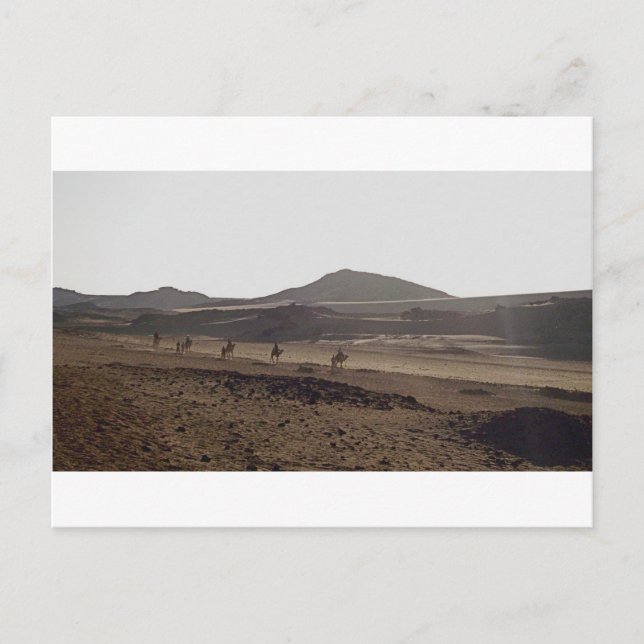 Husvagnen håller att flytta sig vykort (Framsida)