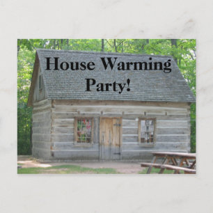 Husvärmeparty! Inbjudan Vykort