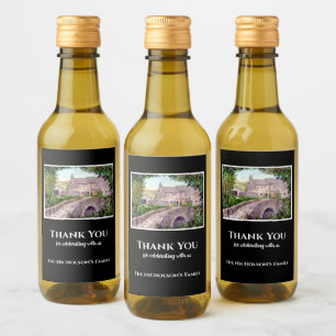 Husvärmnings Stenbro Vattenfärgstavla Vinetikett