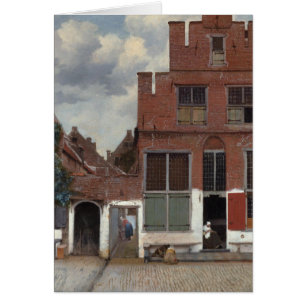 Husvy i Delft The Little Street Hälsningskort