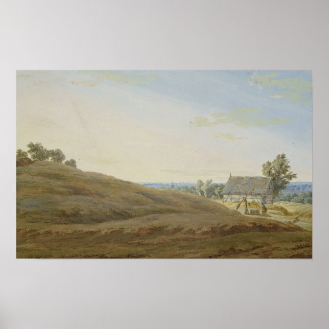 Hut med en brunn på Rugen Poster (Framsidan)