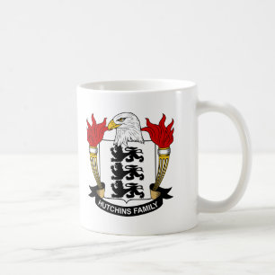 Hutchins familjvapensköld kaffemugg
