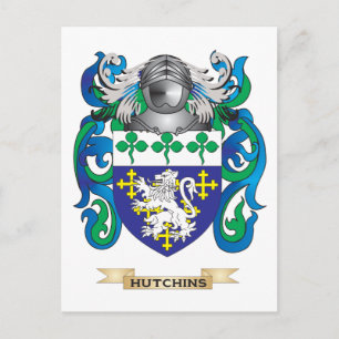 Hutchins Jackar av Arm (Family Crest) Vykort