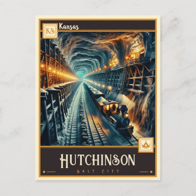 Hutchinson, Kansas  | Antik Vykort (Framsida)
