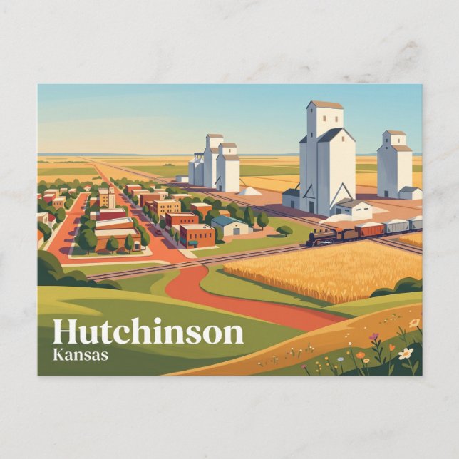 Hutchinson Kansas Vykort (Framsida)