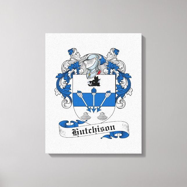 Hutchison Family Crest Canvastryck (Framsida)