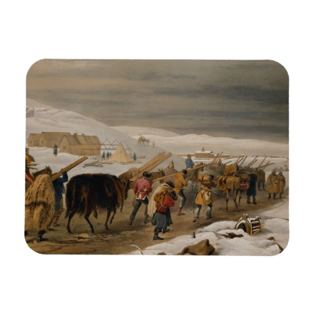 Huts och Varmkläder för armén, plåt från T Magnet (Horisontell)