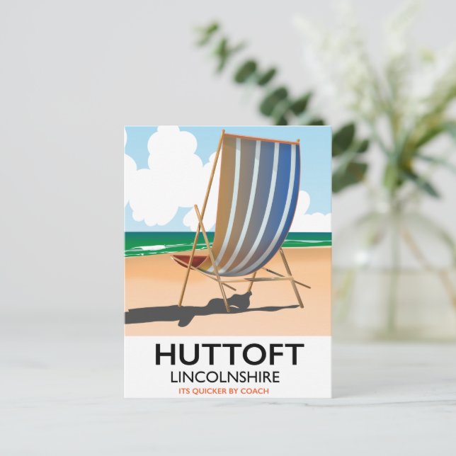 Huttoft-reseaffisch för havsbottnen. vykort (Stående Fram)