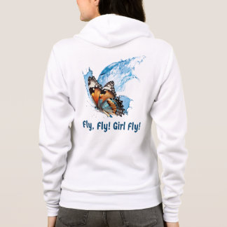 Huva för kvinnoflygning, Långärmad, flygdesign T Shirt