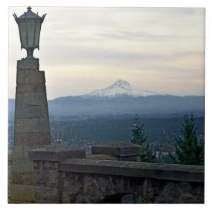 Huva från Rocky Butte, Portland, Oregon Kakelplatta