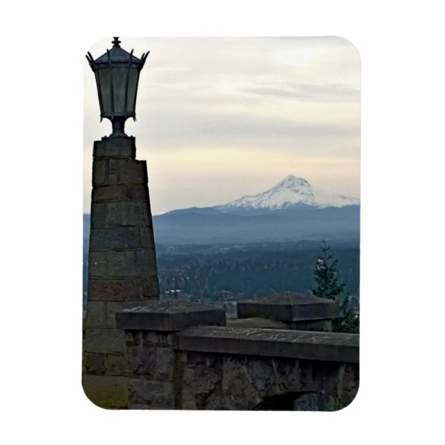 Huva från Rocky Butte, Portland, Oregon Magnet (Vertikal)