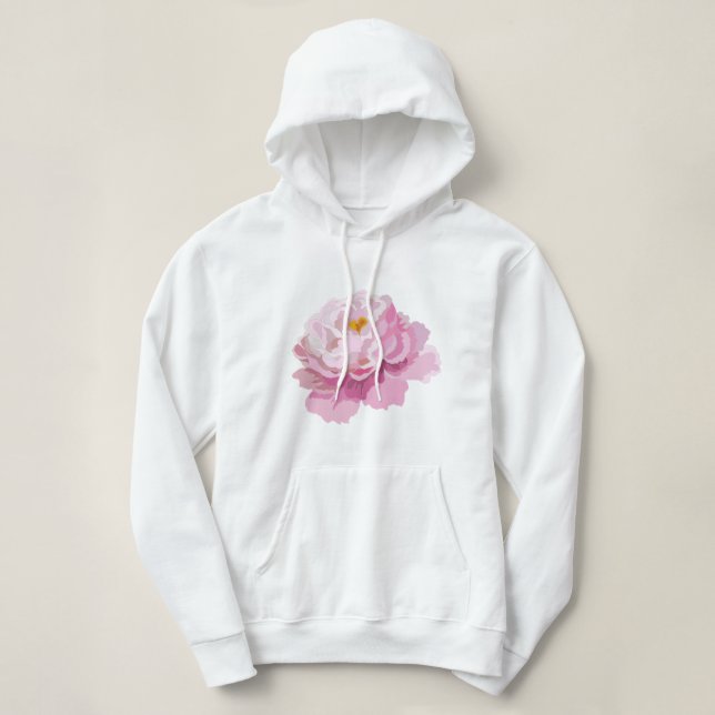 huva med blommor t shirt (Design framsida)