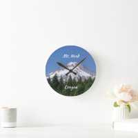 Huva Oregon Ski Bowl Round Clock