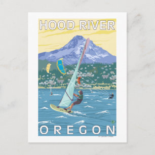 Huva River, ORWind Surfers & Kite Boarders Vykort