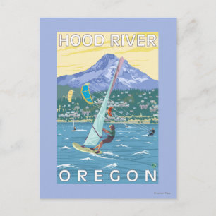 Huva River, ORWind Surfers & Kite Boarders Vykort