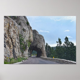 Huva Tunnel, Nål Highway, South Dakota Poster