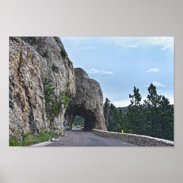 Huva Tunnel, Nål Highway, South Dakota Poster (Framsidan)