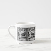 Huvan Black White Riding med Varg Forest Framed