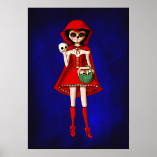Huvan Day of the dead Red Riding Poster