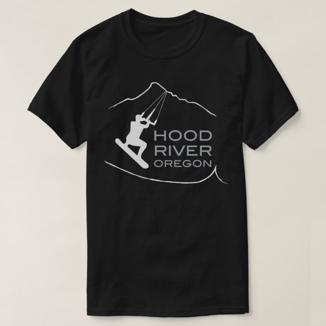 Huvan Oregon Kiteboarding Gifts T Shirt (Design framsida)