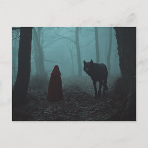 Huvan Werevarg från Scary Little Red Riding Vykort