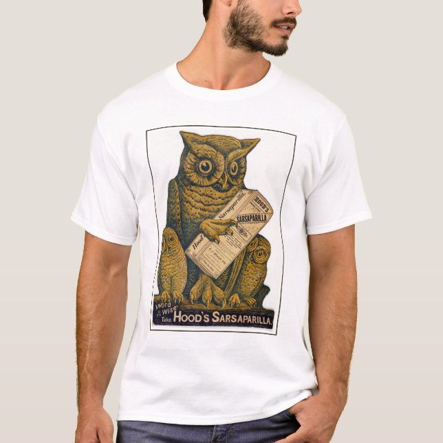 Huvans Sarsaparilla Restorative Tonic. T Shirt (Framsida)
