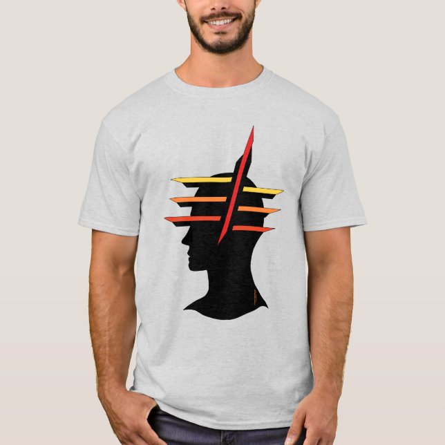 Huvud Abstrakt T Shirt (Framsida)
