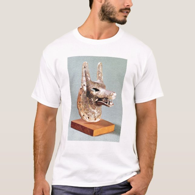 Huvud av Anubis, med en försedd med gångjärn käke T Shirt (Framsida)