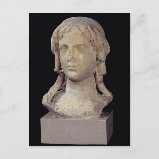 Huvud av Berenice mig eller Cleopatra mig Vykort (Framsida)