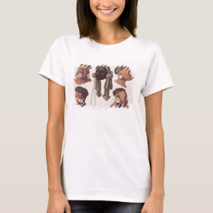 Huvud av Botocudos indier (färggravyr) T-shirt