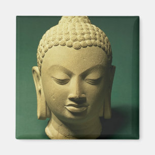 Huvud av Buddhaen, Sarnath (sandsten) Magnet