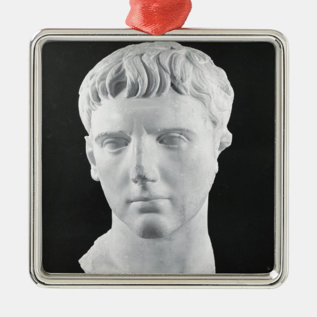 Huvud av Caesar Augustus Julgransprydnad Metall (Framsidan)