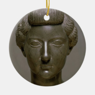 Huvud av den Livia Drusilla (ANNONSEN 56 BC-29) Julgransprydnad Keramik