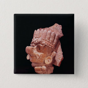 Huvud av den Mayan majguden, Oaxaca, ANNONS c.500 Knapp