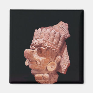 Huvud av den Mayan majguden, Oaxaca, ANNONS c.500 Magnet